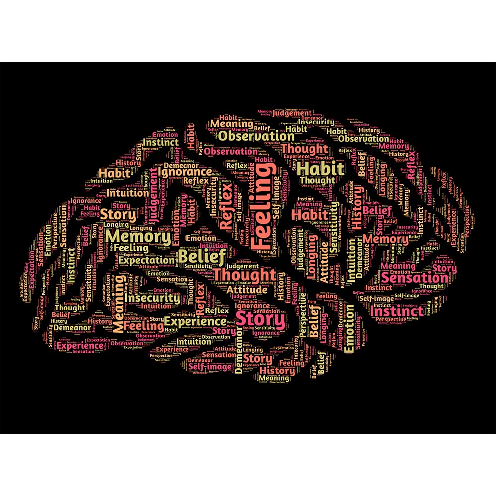 マインド 脳 考え方 知覚 知能 壁掛け 考える 知識 考え 学ぶ 心理学 アートパネル