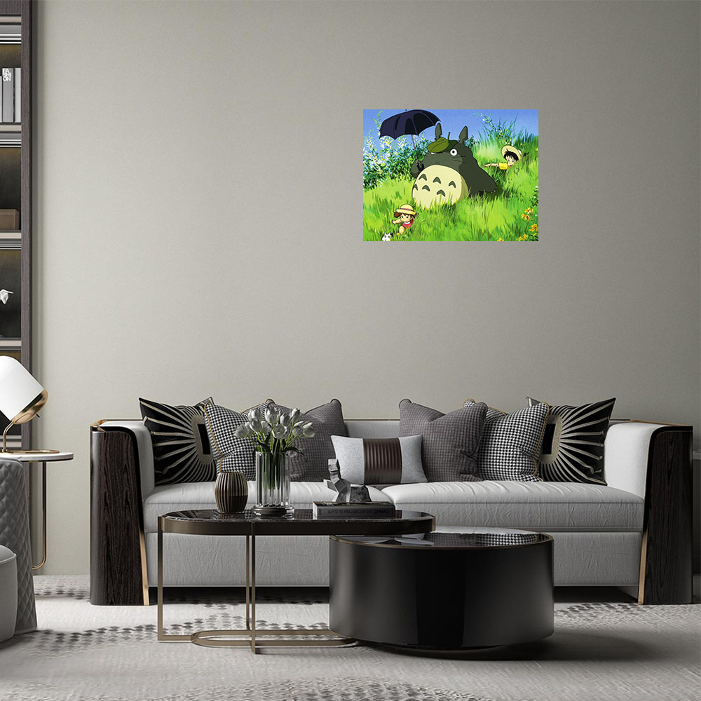 トトロ ポスター おしゃれ 映画 ジブリ 女の子-2