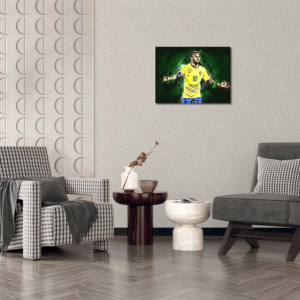 ネイマール かっこいい サッカー ブラジル代表 アートパネル-4