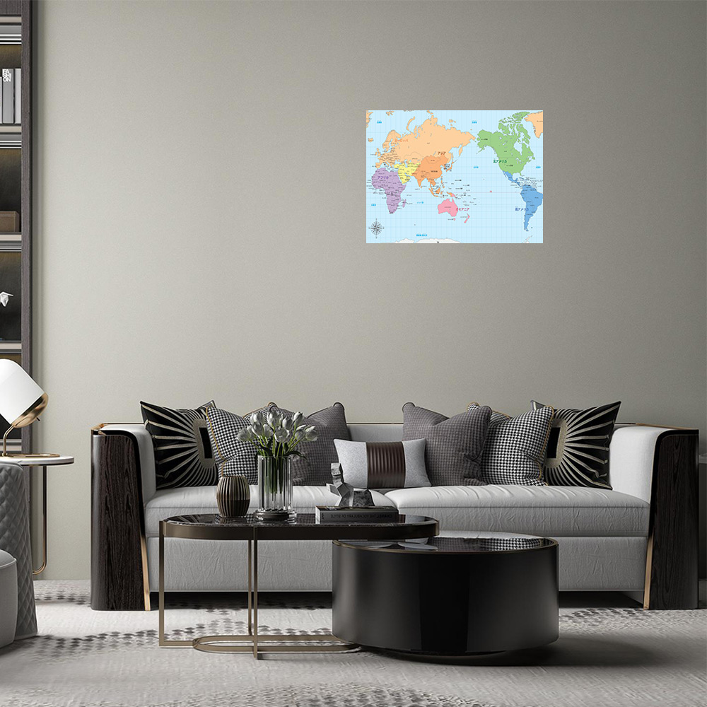 世界地図 お風呂ポスター 大きい インテリア-2