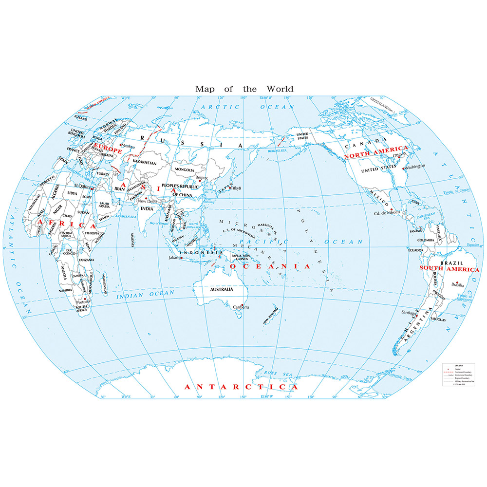 世界地図 ポスター 標準 おしゃれ 特大