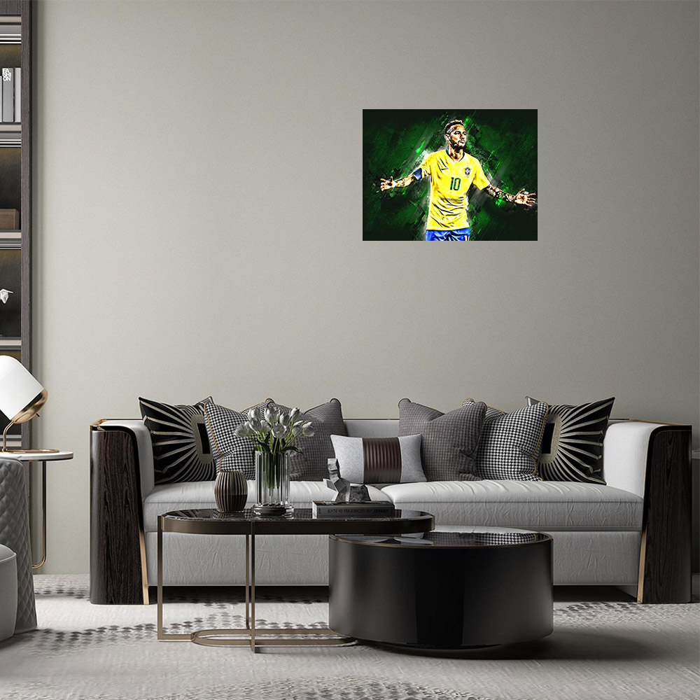 ネイマール 絵 ポスター-2