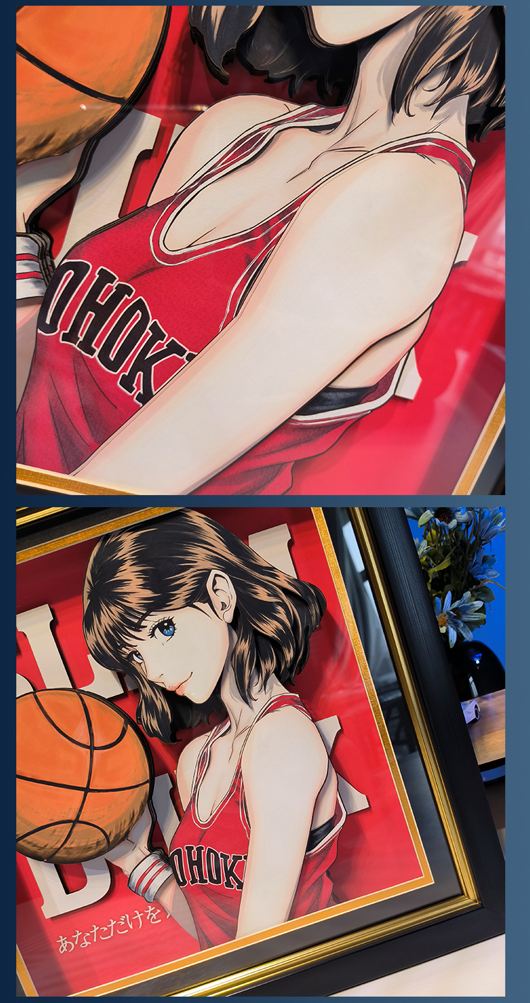 アニメ スラムダンク 赤木晴子 壁掛け インテリア おしゃれ 部屋 可愛い アートパネル