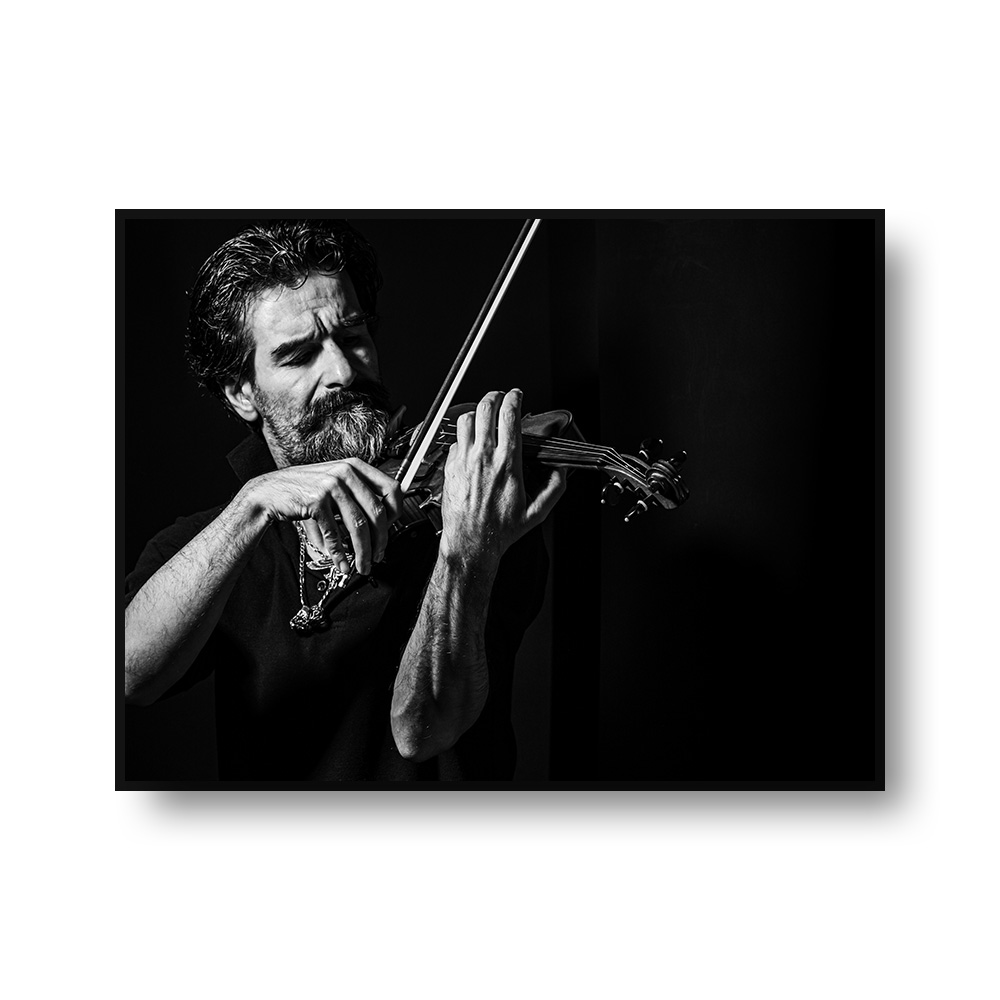 バイオリニスト 男 音楽家 アートパネル フィドラー 自画像 壁面飾り-3