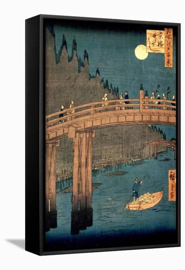 京橋竹がし 歌川広重 名所江戸百景 日本画 名画 アートパネル 縦長-6